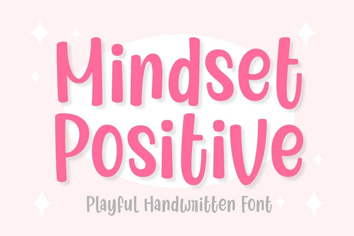 Przykład czcionki Mindset Positive Regular