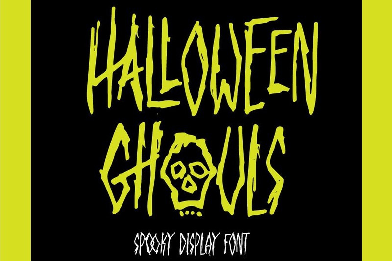 Przykład czcionki Halloween Ghouls Regular