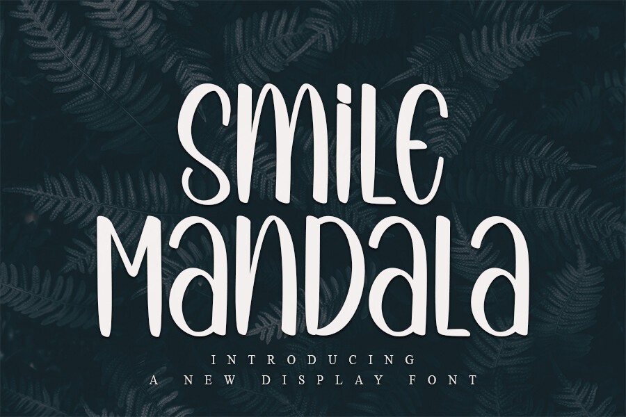 Przykład czcionki Smile Mandala Regular