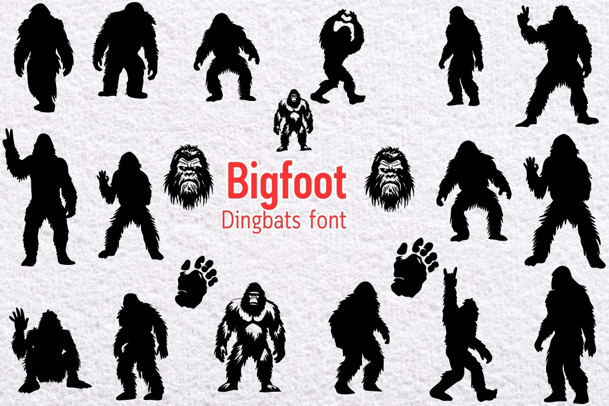 Przykład czcionki Bigfoot Regular