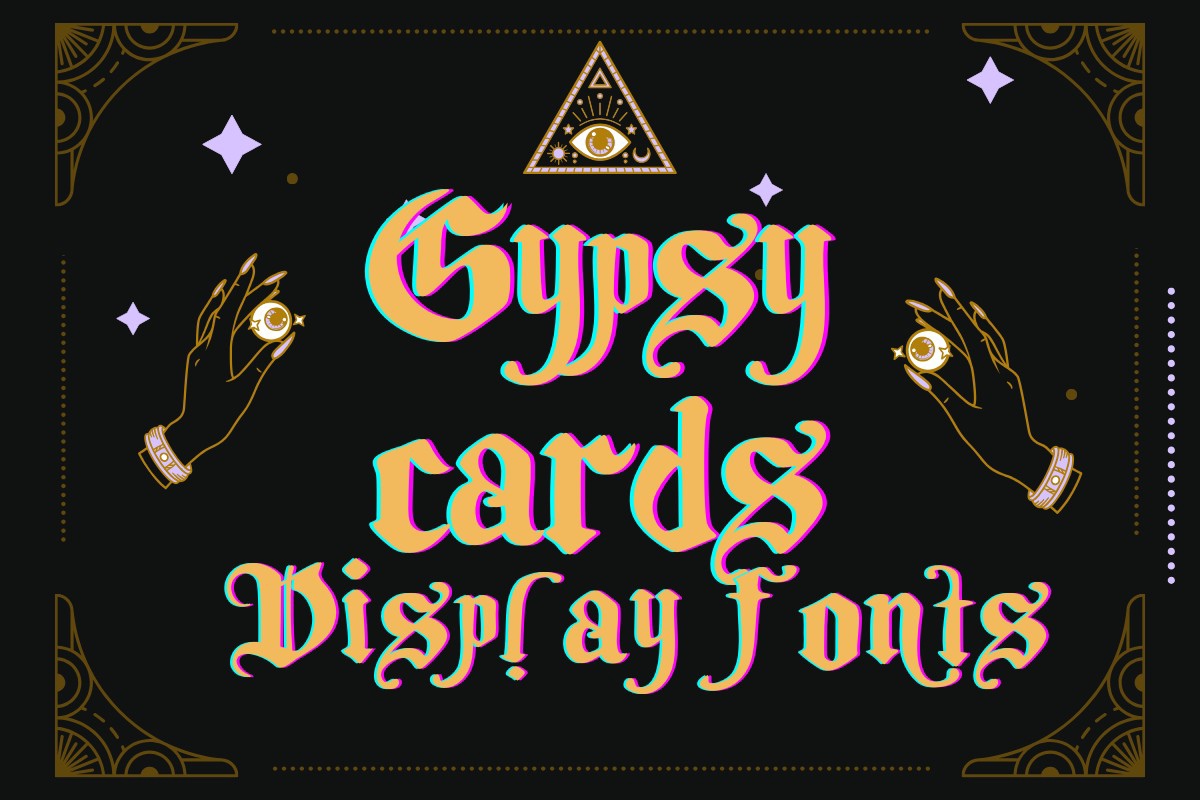 Przykład czcionki Gypsy Cards Regular