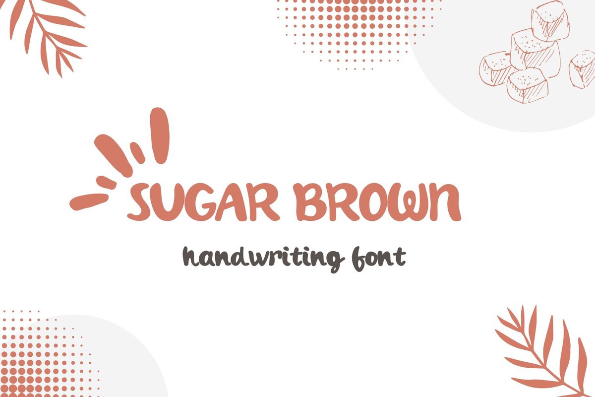 Przykład czcionki Sugar Brown