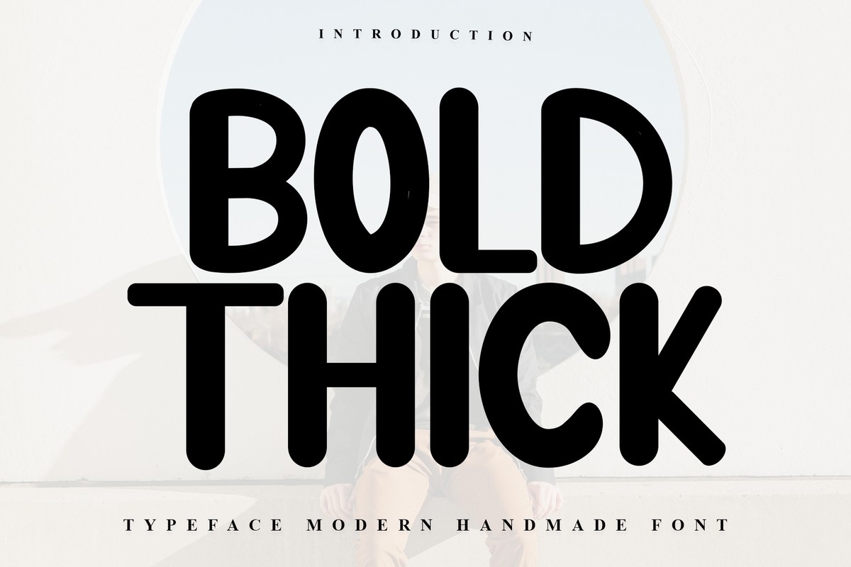 Przykład czcionki Bold Thick Regular