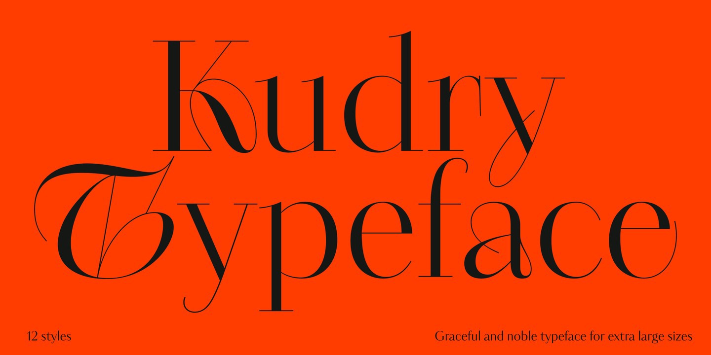 Przykład czcionki Kudry Sans Text