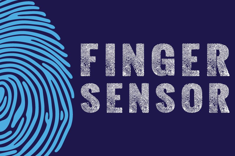 Przykład czcionki Finger Sensor