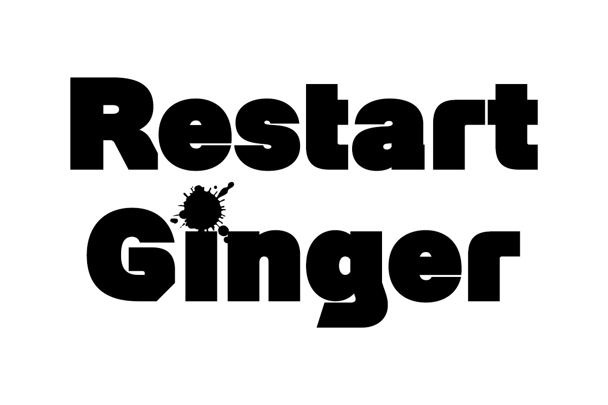 Przykład czcionki Restart Ginger Bold