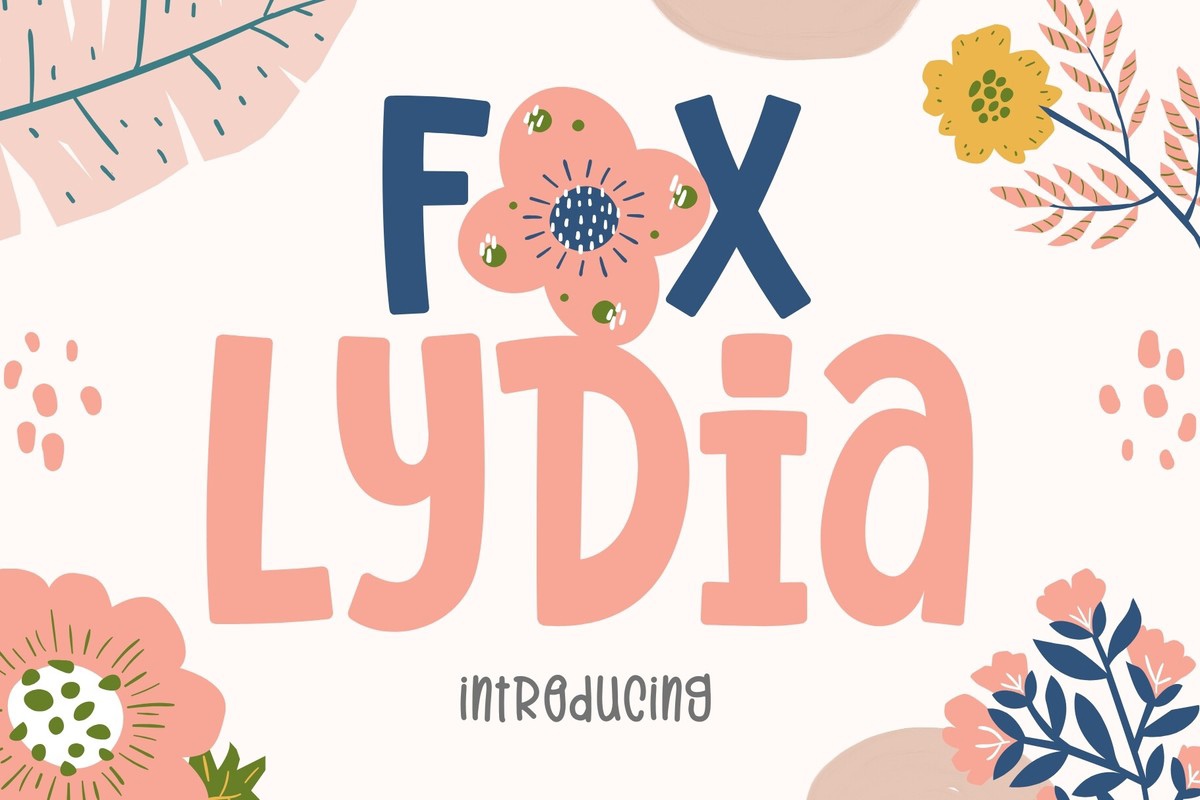 Przykład czcionki Fox Lydia