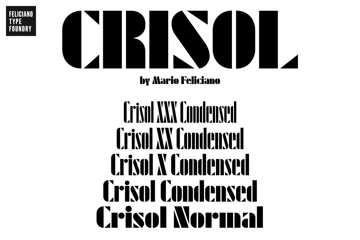 Przykład czcionki FT Crisol Condensed