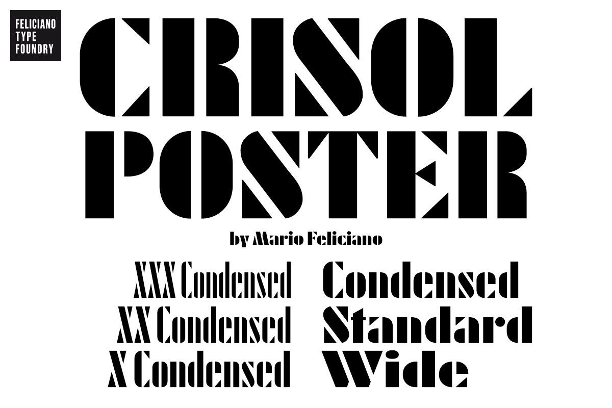 Przykład czcionki FT Crisol Poster XXX Condensed