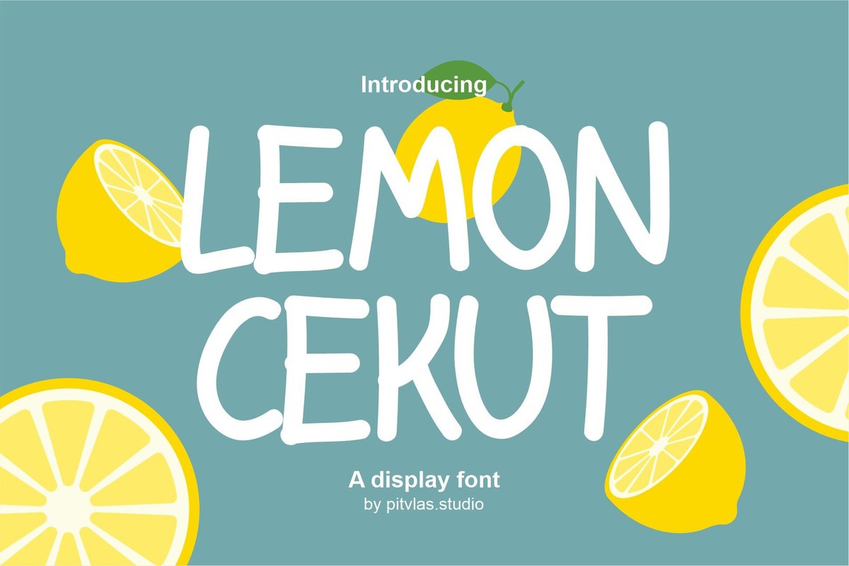 Przykład czcionki Lemon Cekut