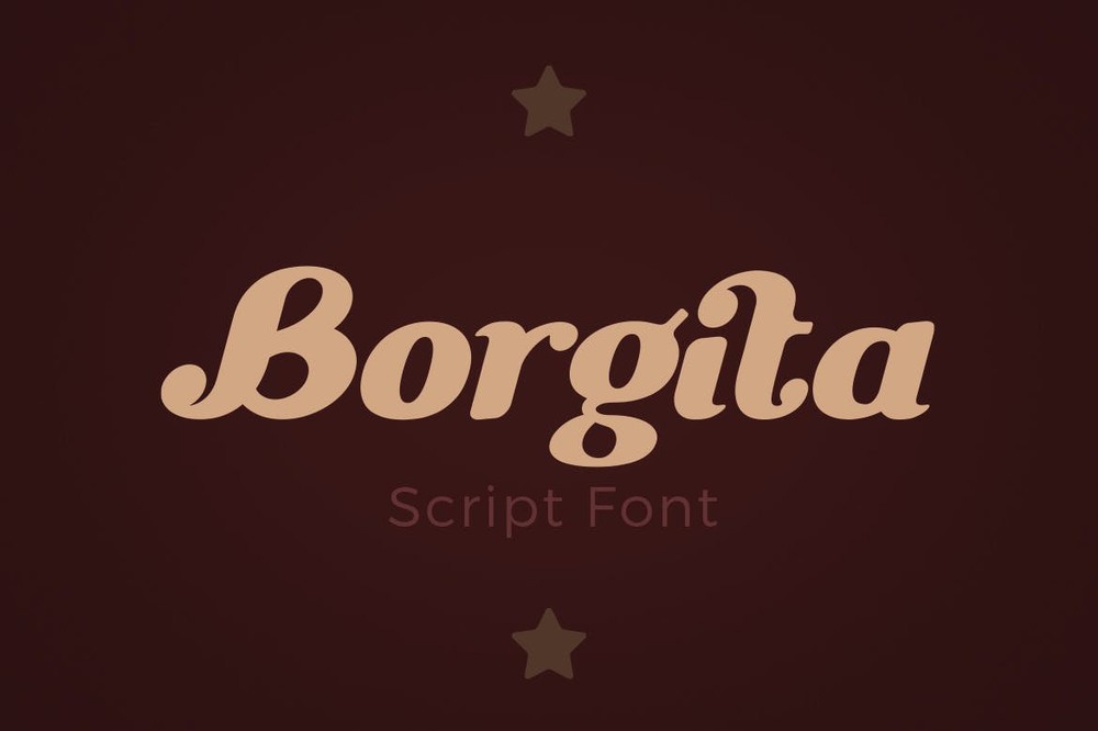 Przykład czcionki Borgita Italic Italic