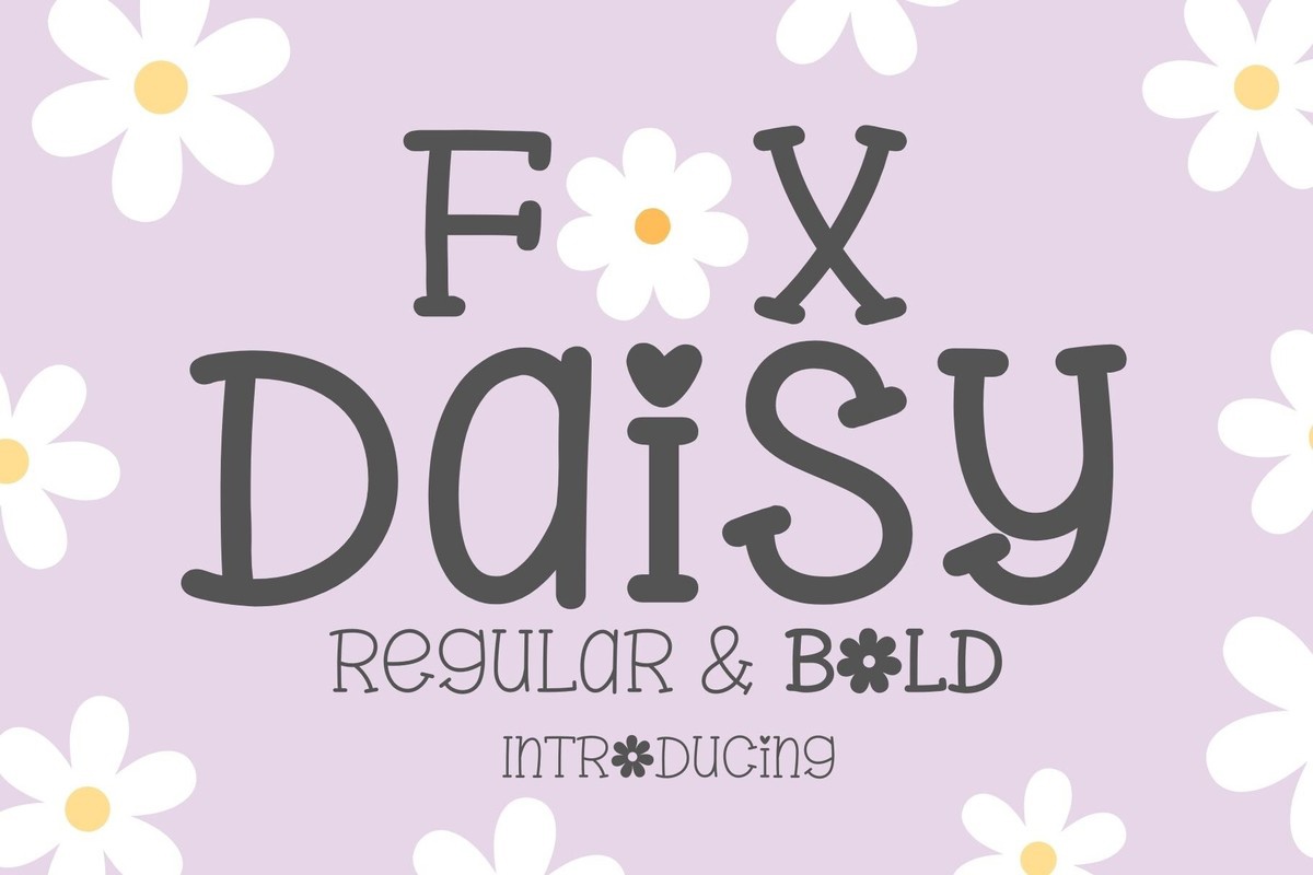 Przykład czcionki Fox Daisy Regular