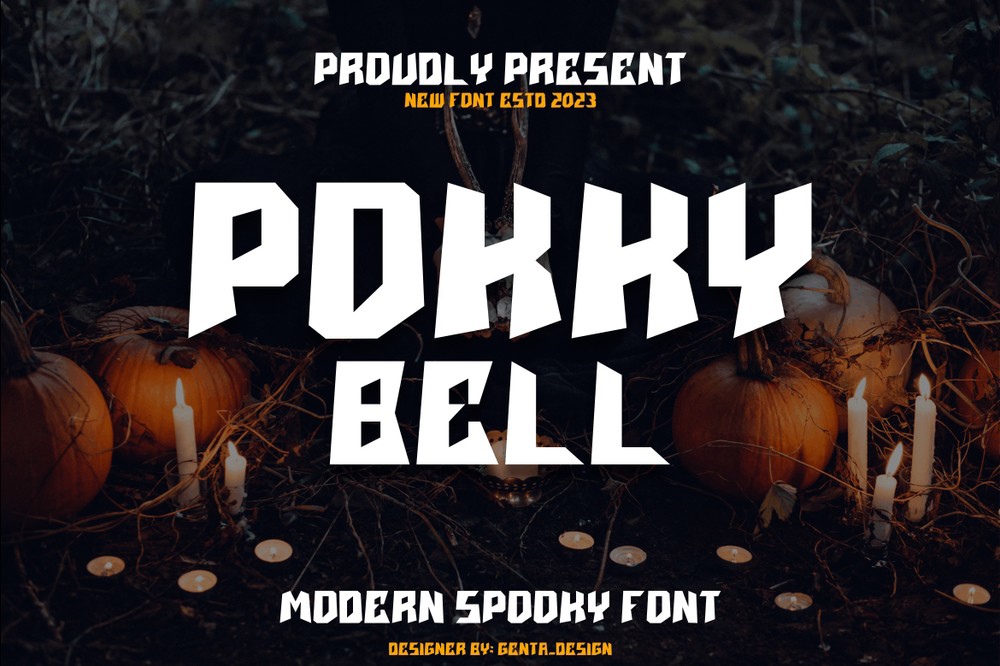 Przykład czcionki Pokky Bell Regular