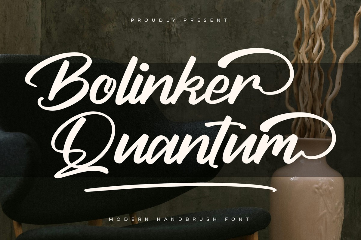 Przykład czcionki Bolinker Quantum Regular