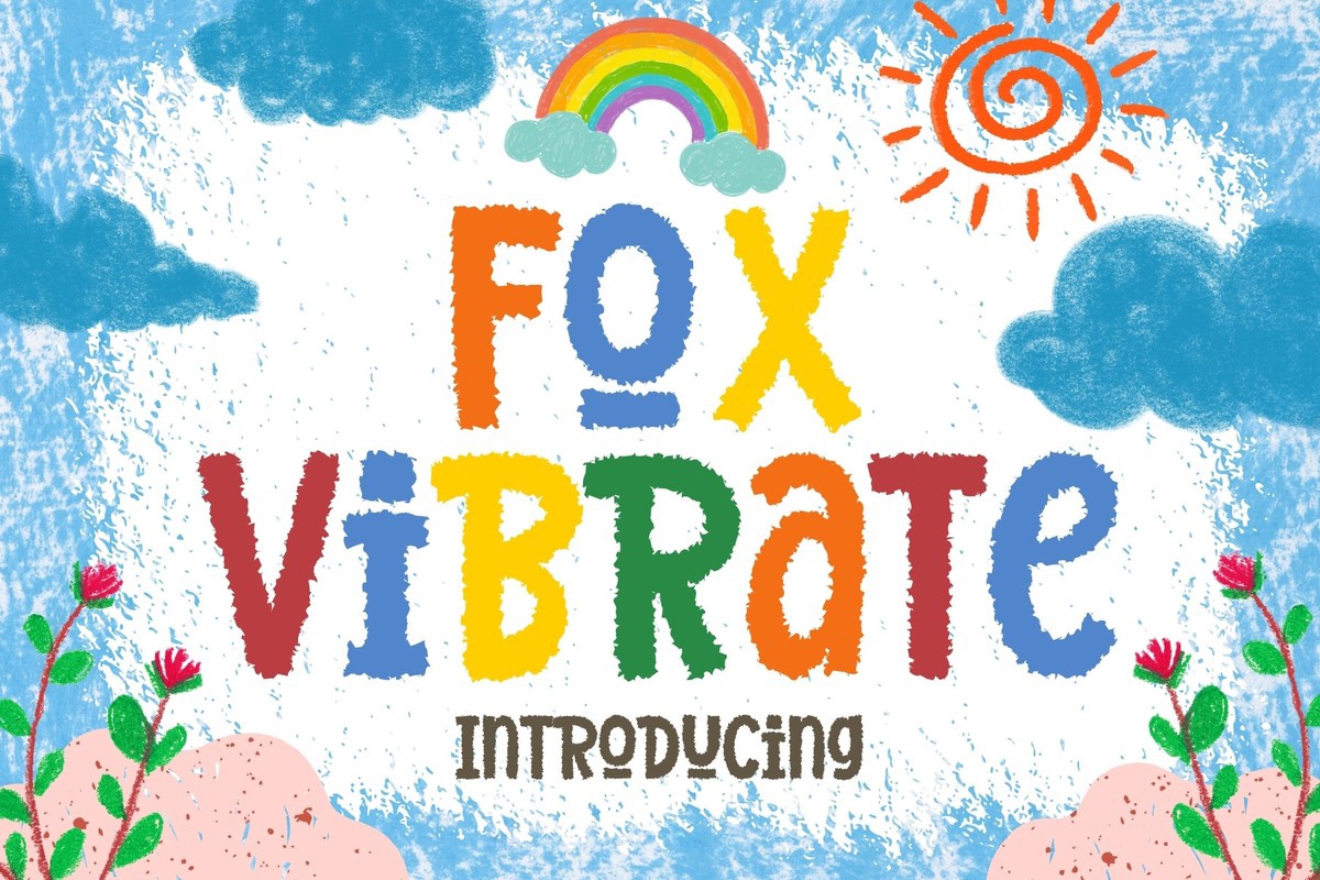 Przykład czcionki Fox Vibrate