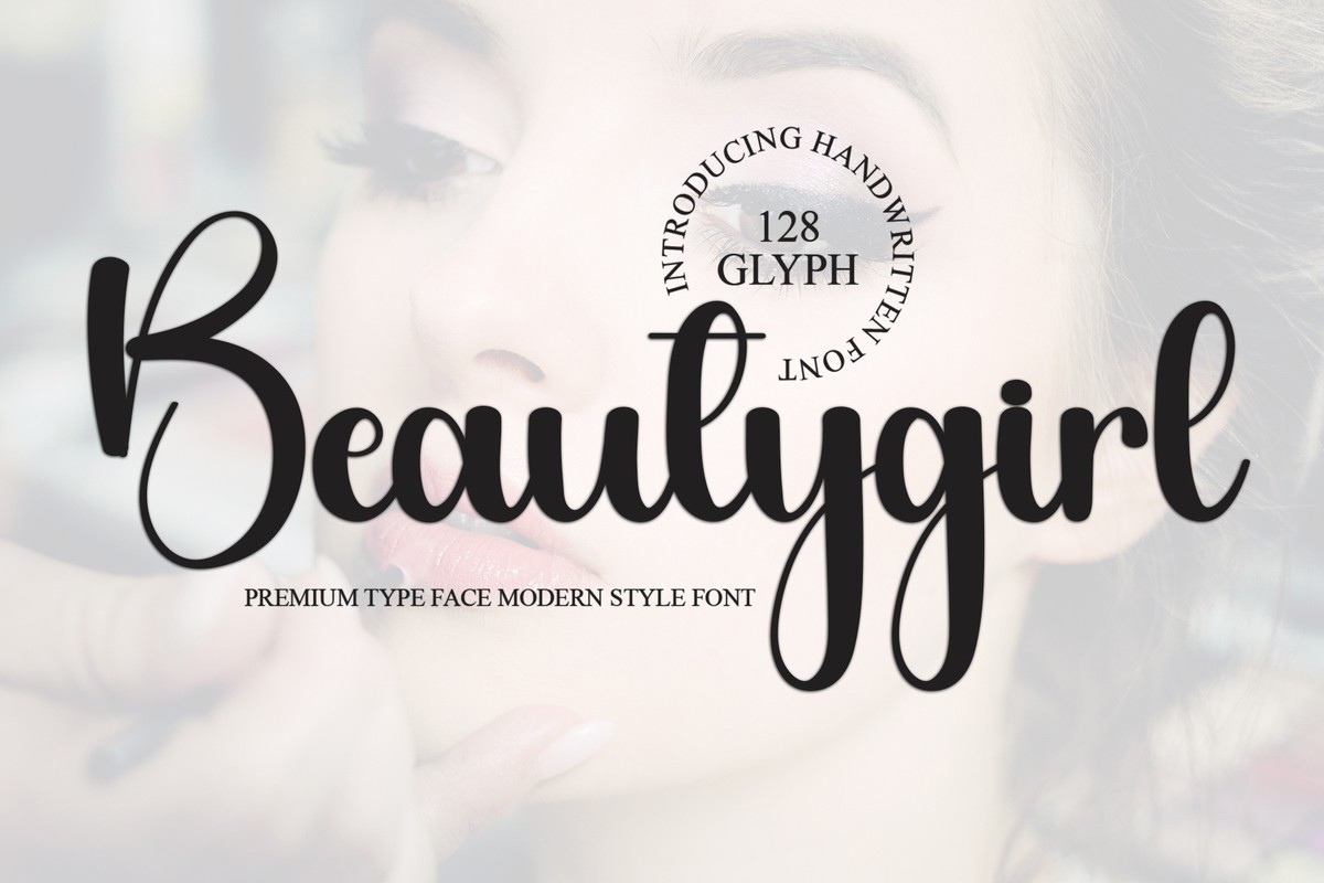 Przykład czcionki Beautygirl Regular