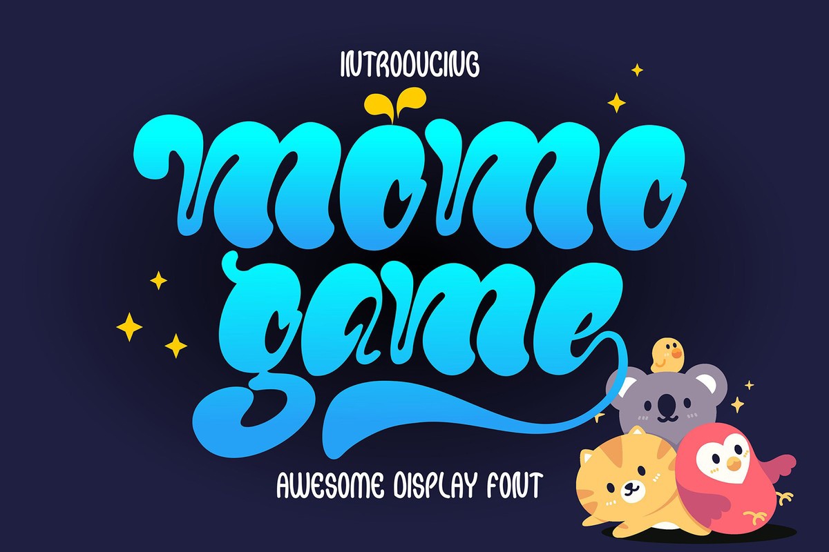 Przykład czcionki Momo Game