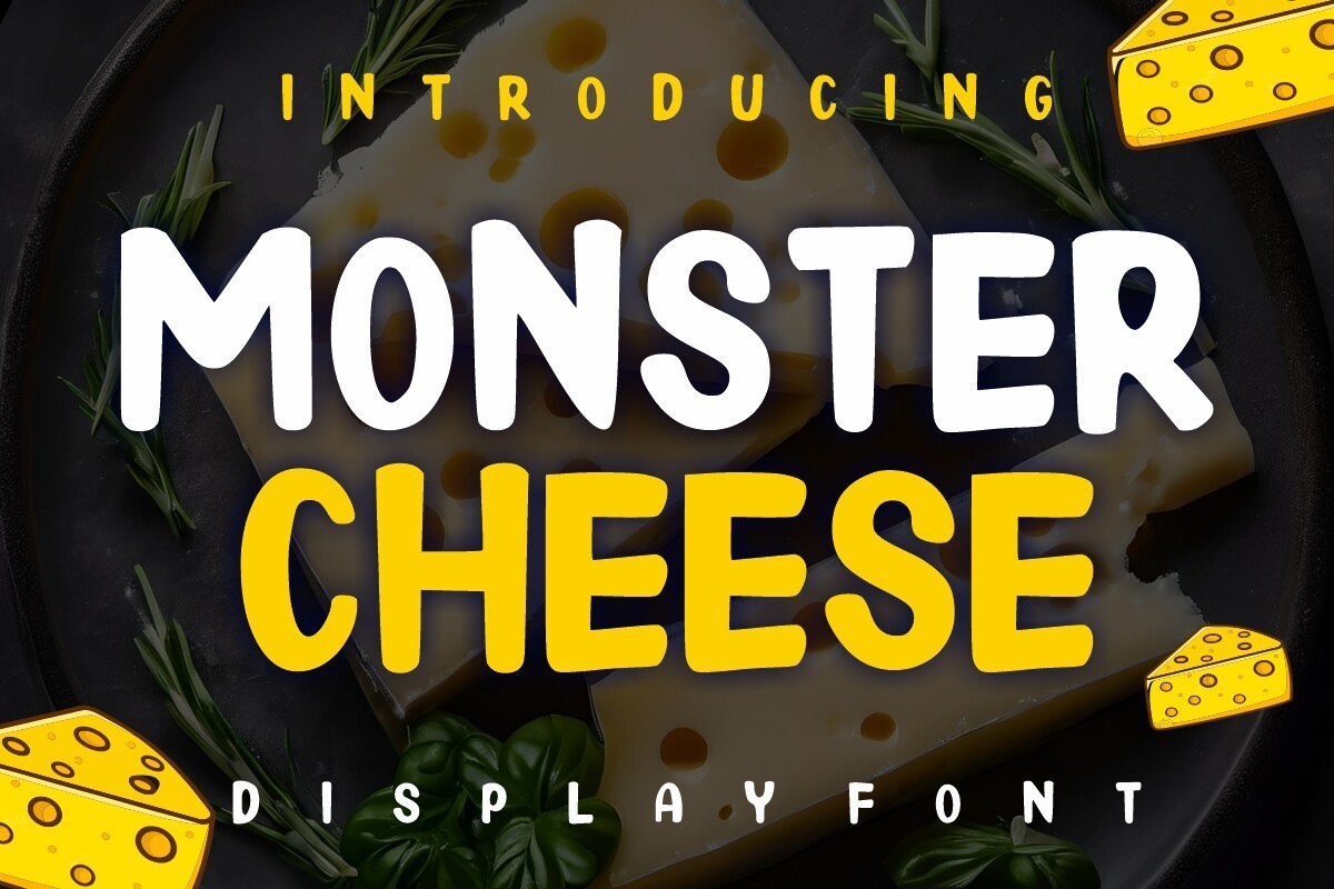 Przykład czcionki Monster Cheese