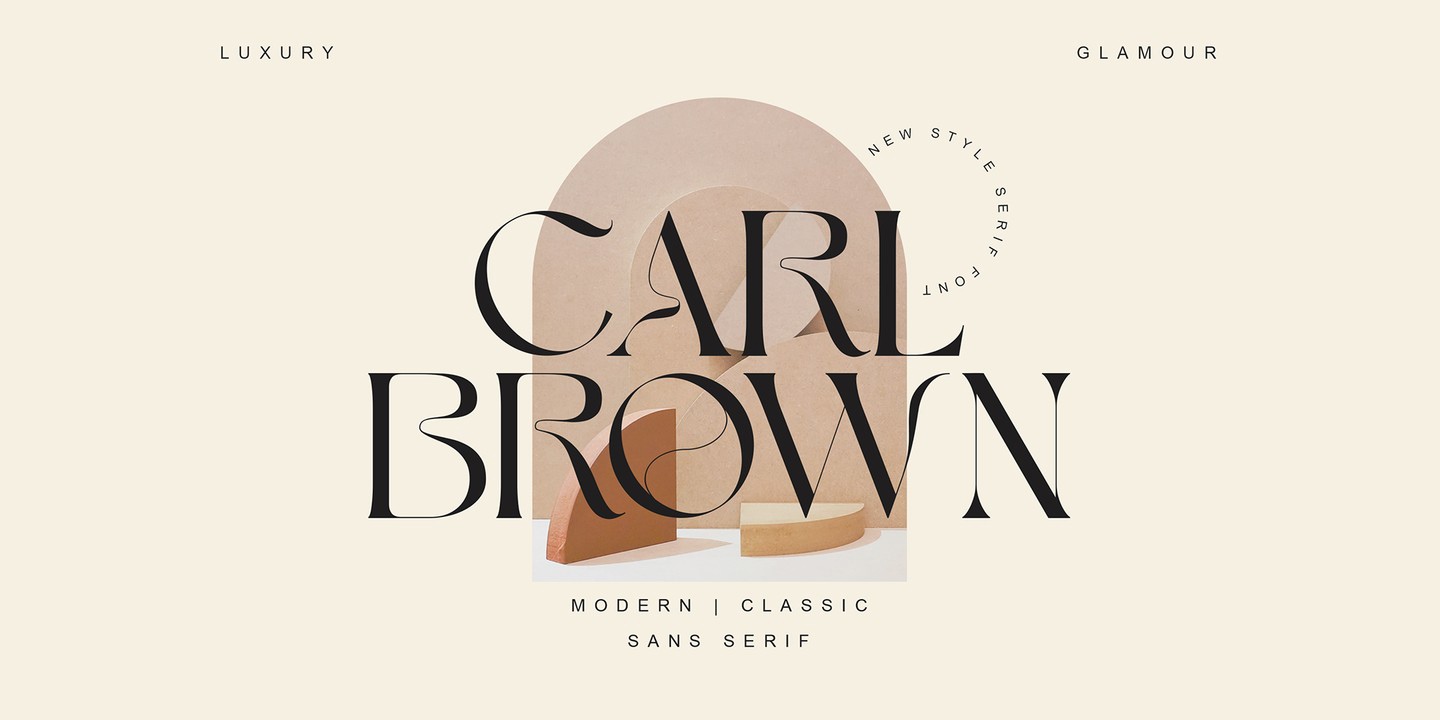 Przykład czcionki Carl Brown