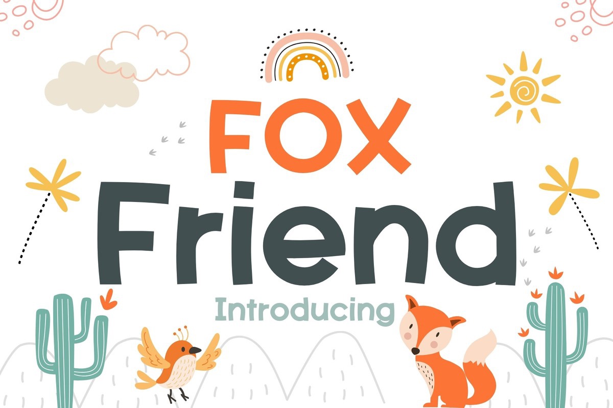 Przykład czcionki Fox Friend