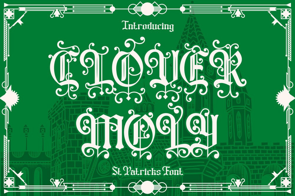 Przykład czcionki Clover Moly Regular