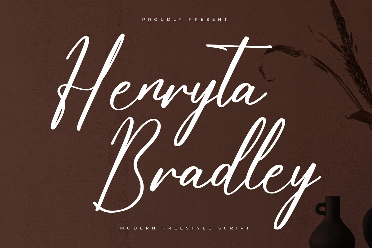 Przykład czcionki Henryta Bradley Regular