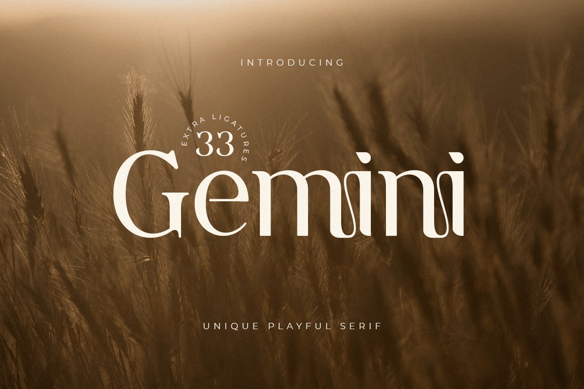 Przykład czcionki Gemini