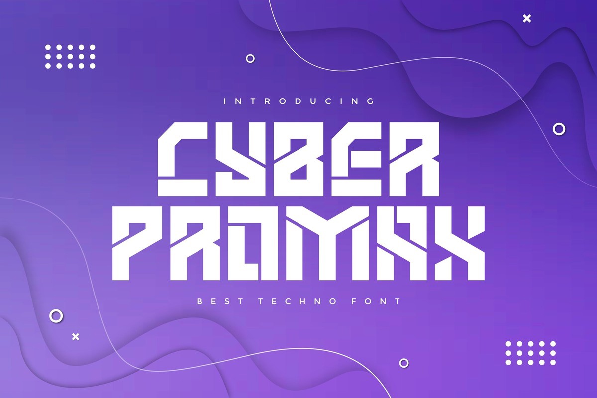 Przykład czcionki Cyber Promax Regular