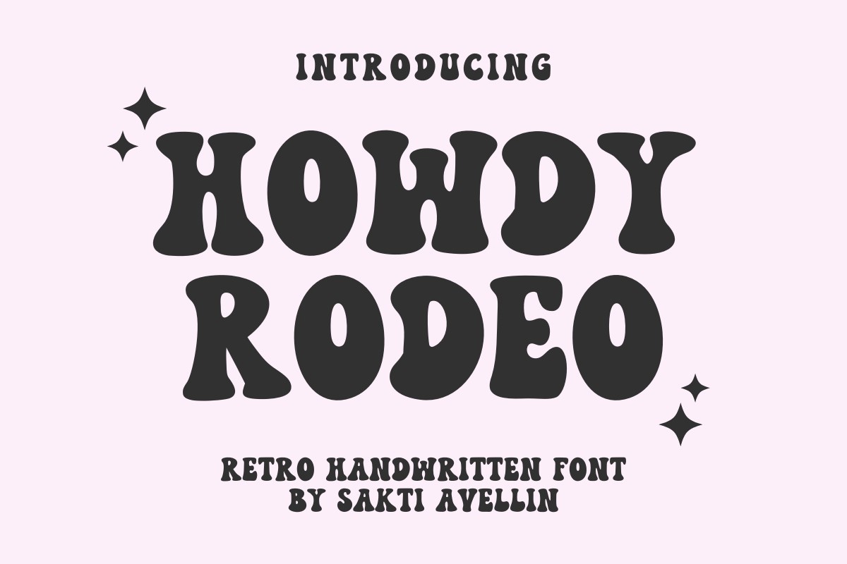 Przykład czcionki Howdy Rodeo