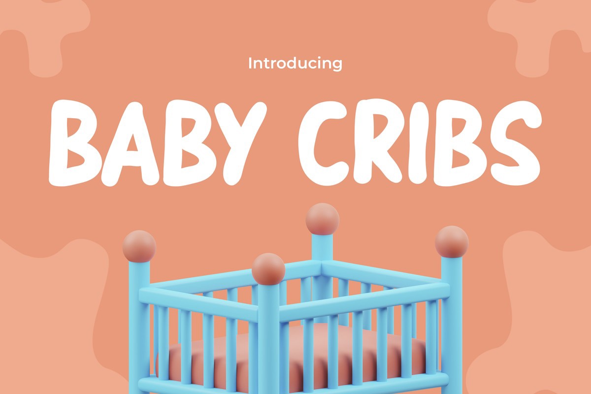 Przykład czcionki Baby Cribs