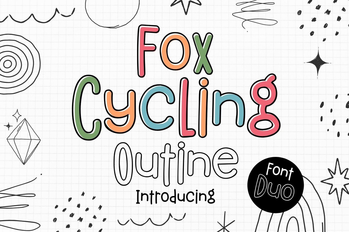 Przykład czcionki Fox Cycling Regular