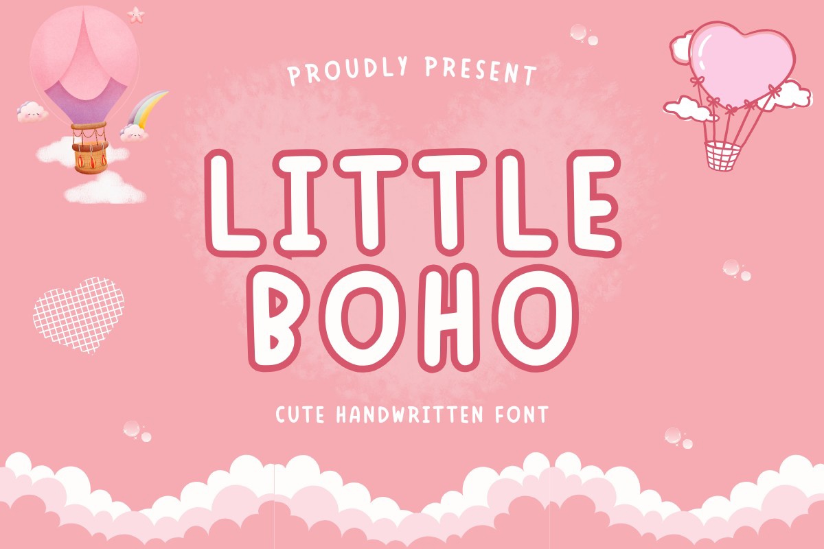 Przykład czcionki Little Boho