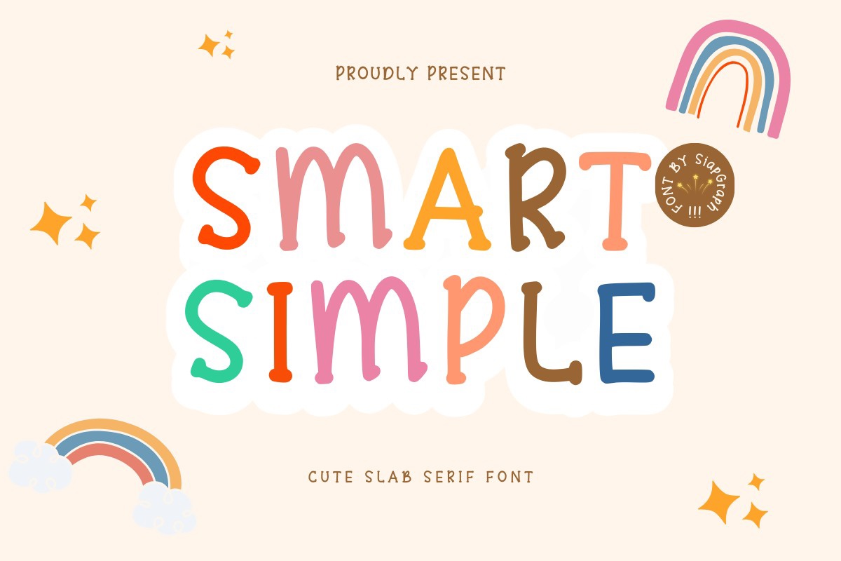 Przykład czcionki Smart Simple