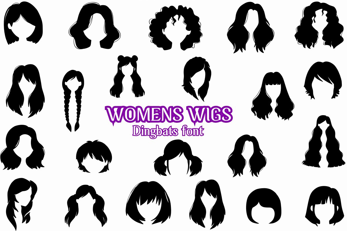 Przykład czcionki Women’s Wigs