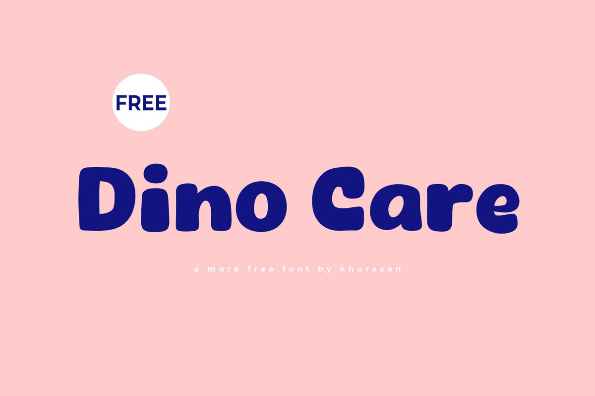 Przykład czcionki Dino Care Regular