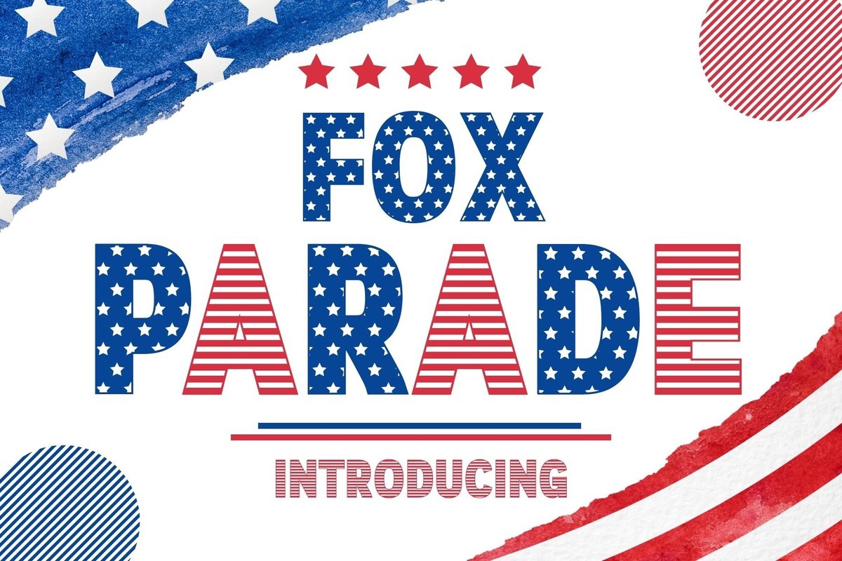 Przykład czcionki Fox Parade