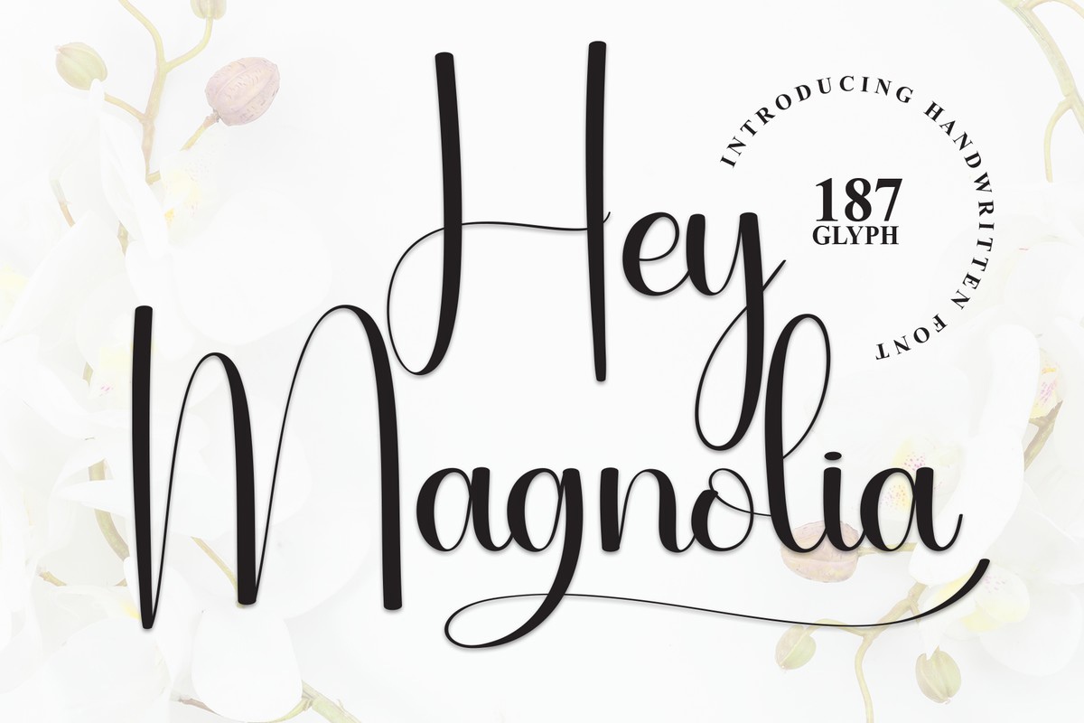 Przykład czcionki Hey Magnolia