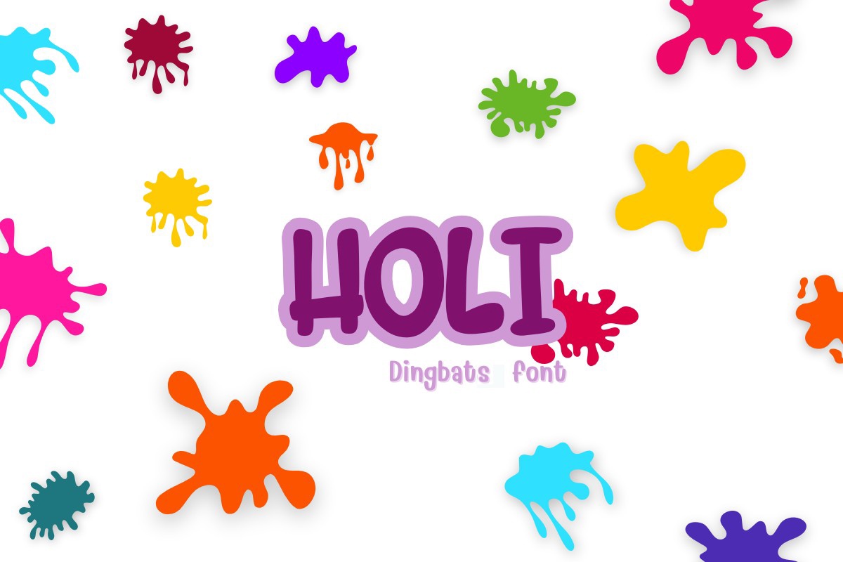 Przykład czcionki Holi