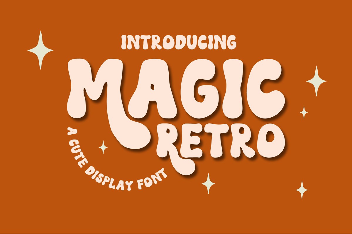 Przykład czcionki Magic Retro Regular