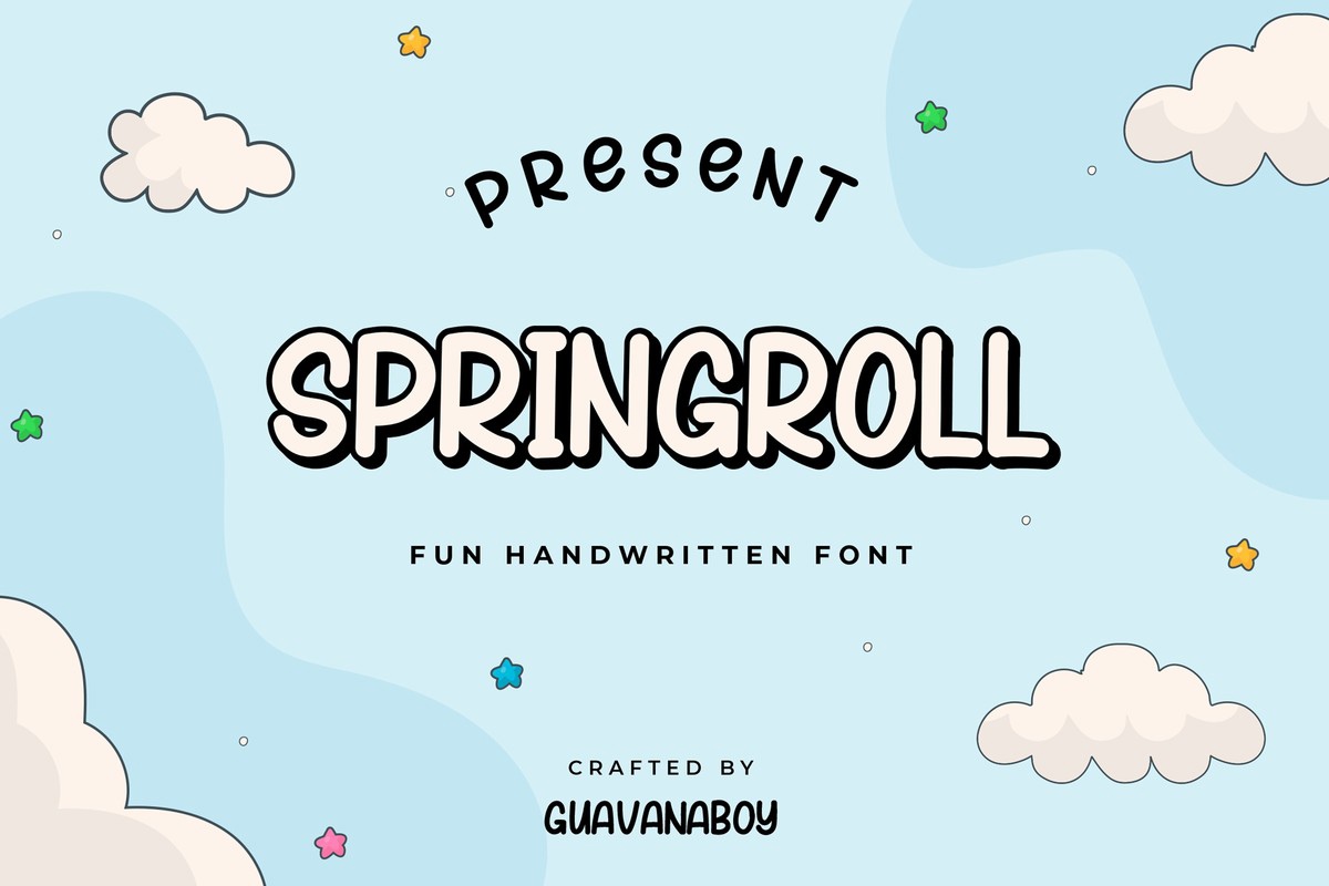 Przykład czcionki Springroll