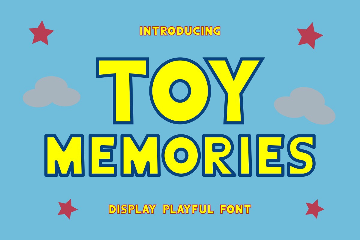 Przykład czcionki Toy Memories