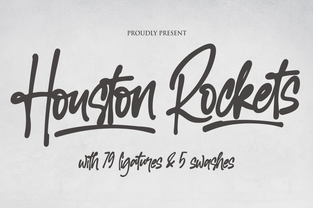 Przykład czcionki Houston Rockets