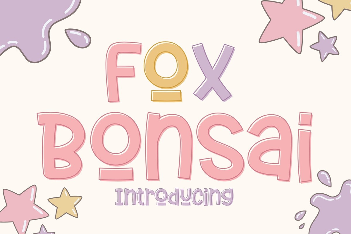 Przykład czcionki Fox Bonsai