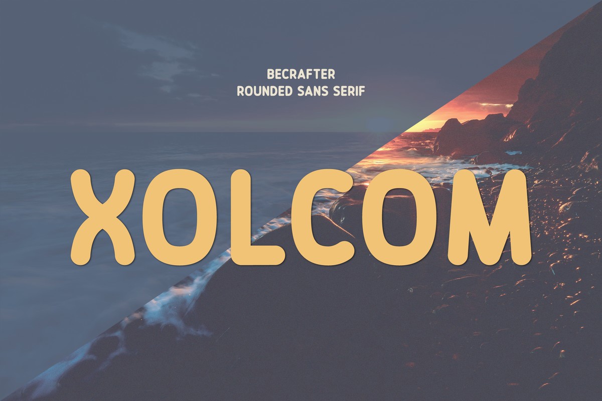 Przykład czcionki Xolcom Rounded Regular