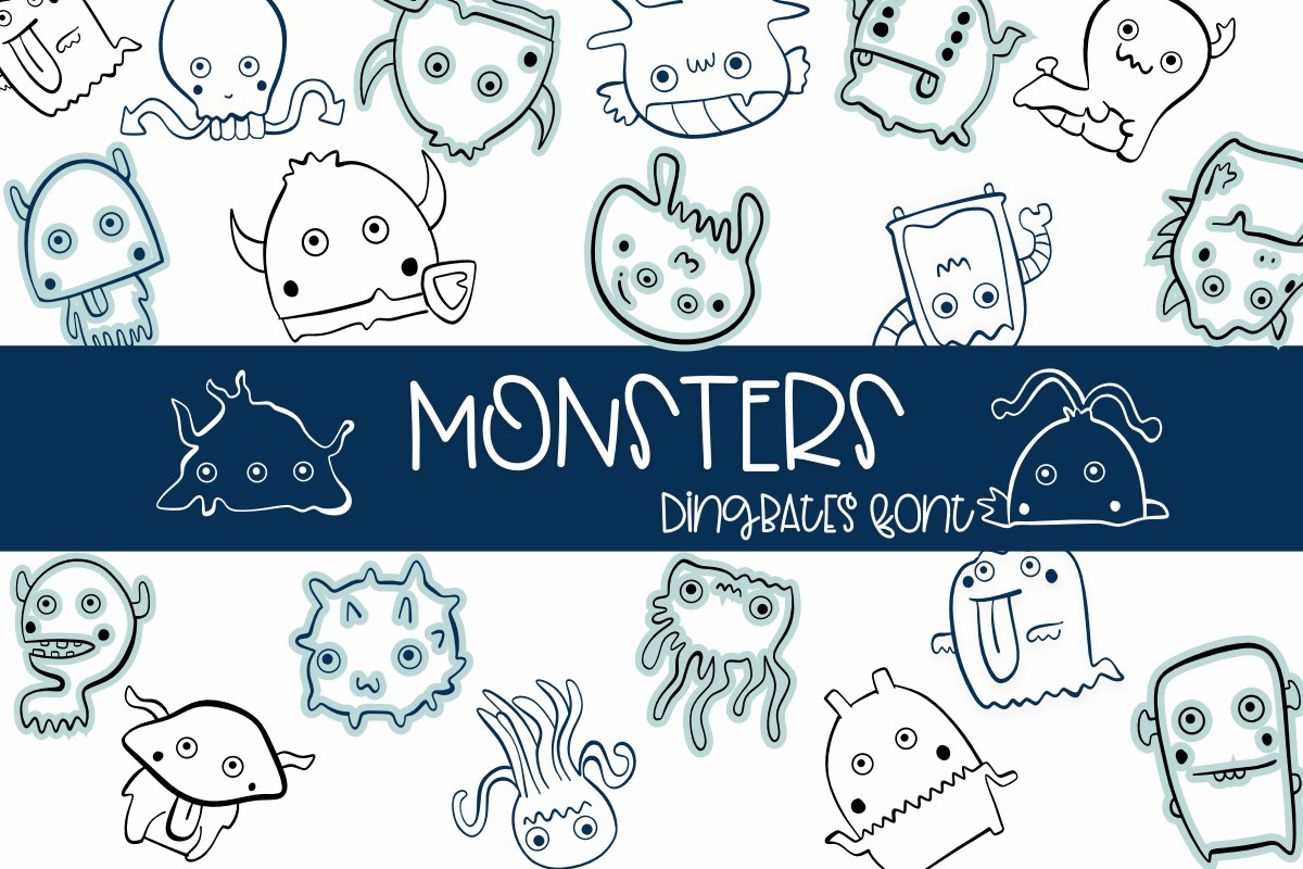 Przykład czcionki Monsters