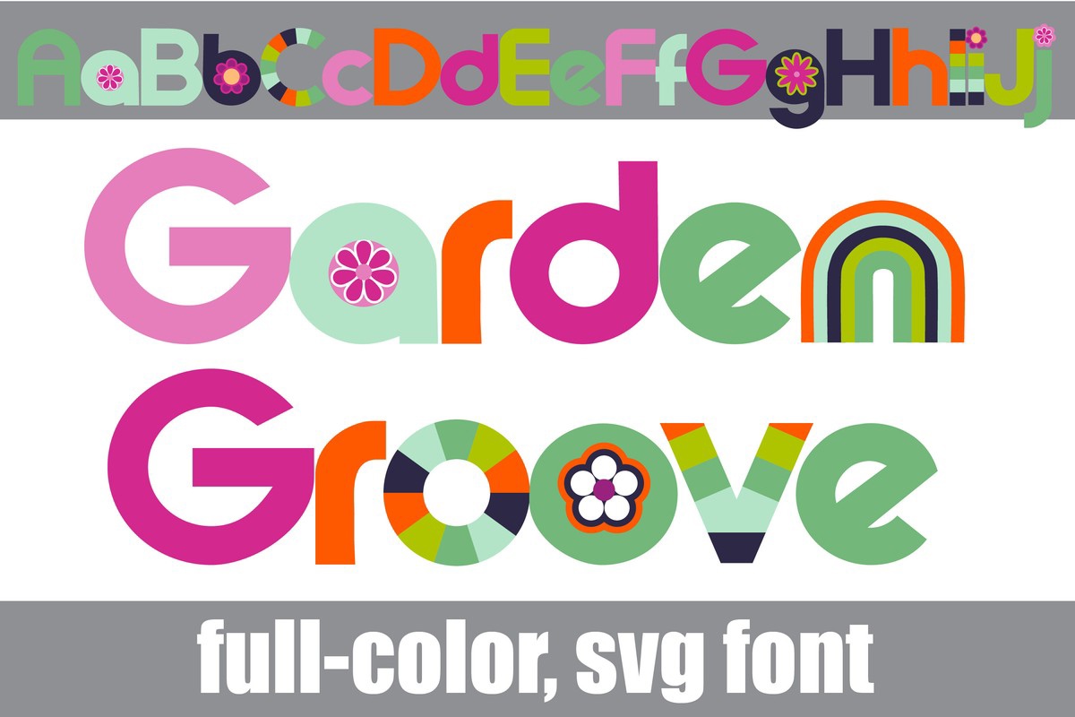 Przykład czcionki Garden Groove CF