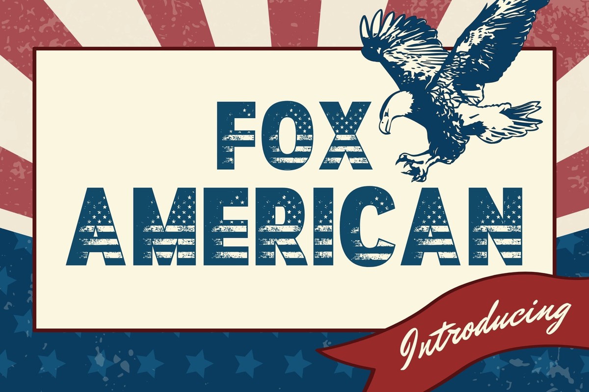 Przykład czcionki Fox American