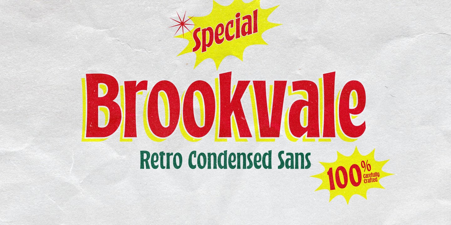 Przykład czcionki Brookvale Regular