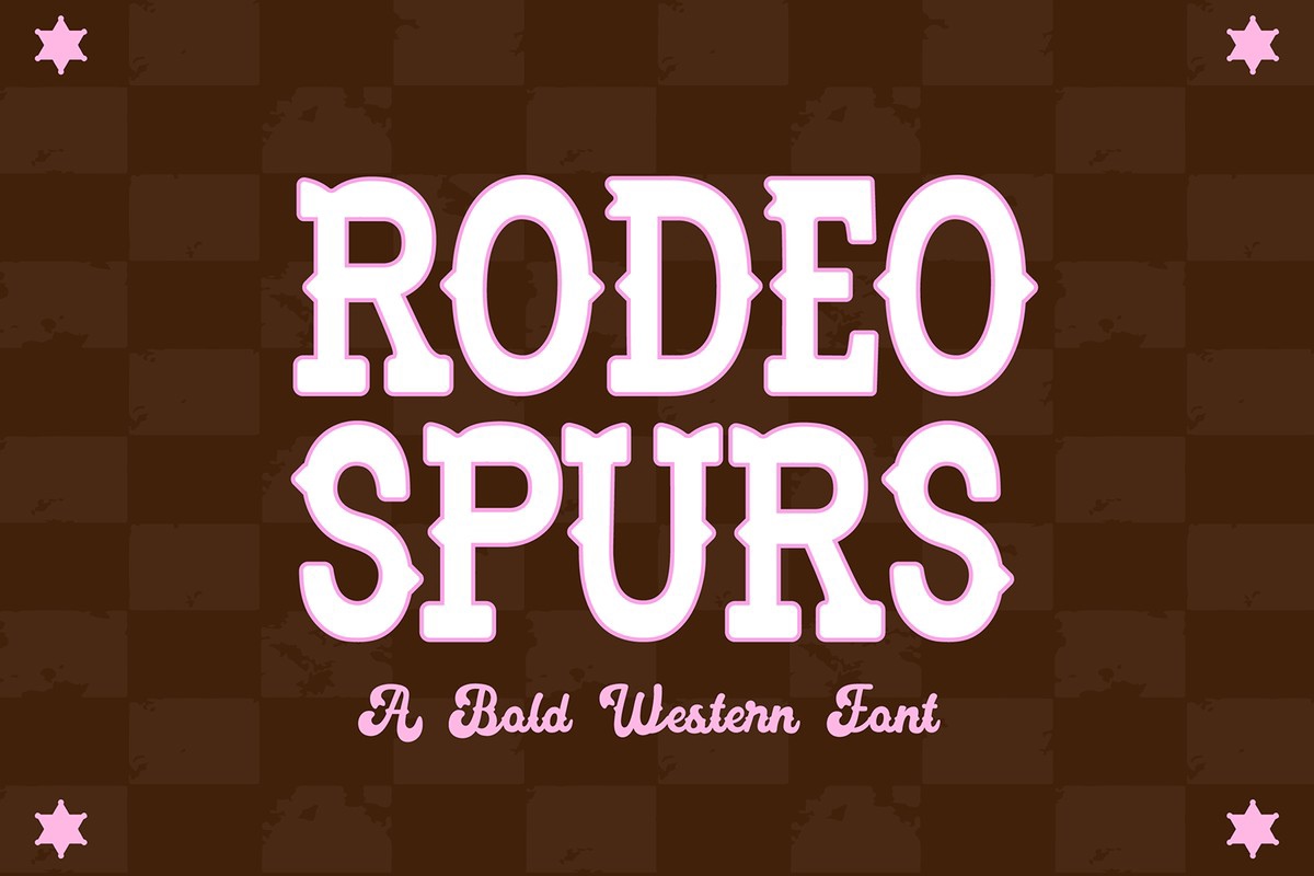 Przykład czcionki BFC Rodeo Spurs