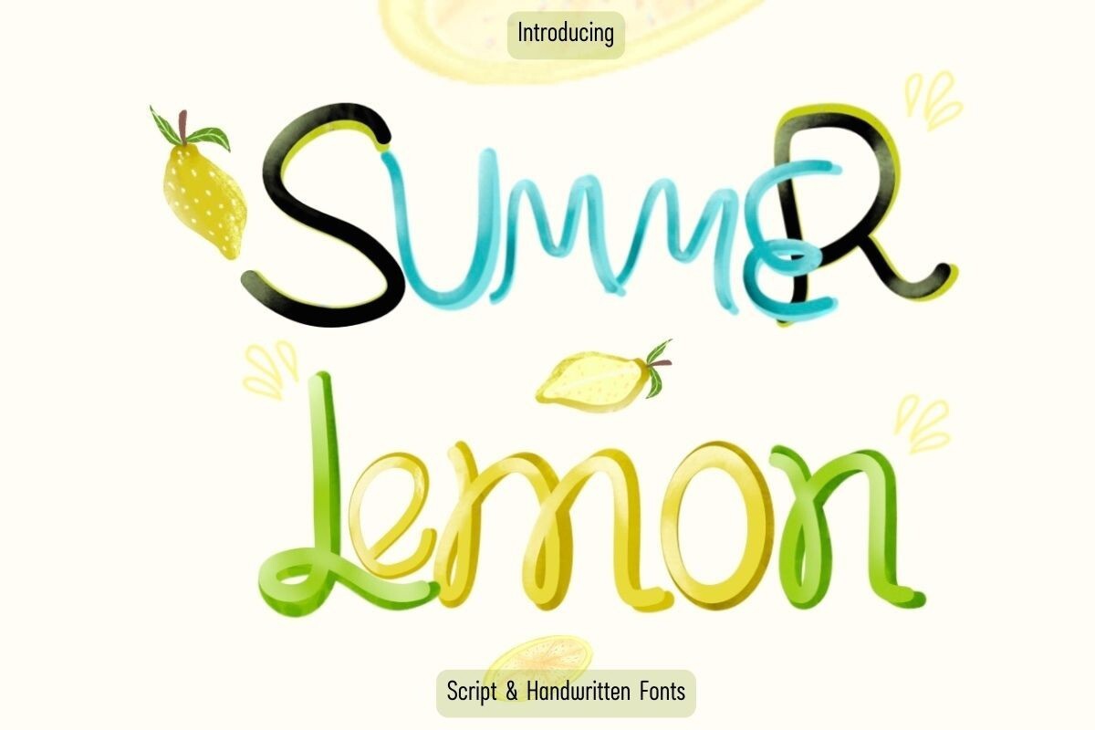 Przykład czcionki M-Summer Lemon